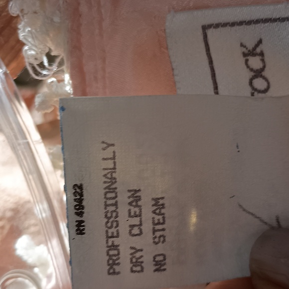 Vintage Jessica McClintock White Lace Top & Pink Silk Drop Waist Dress, Size 10 - Picture 7 of 8